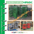 anti-rust galvanized+plastic sprayed roll cart on sale